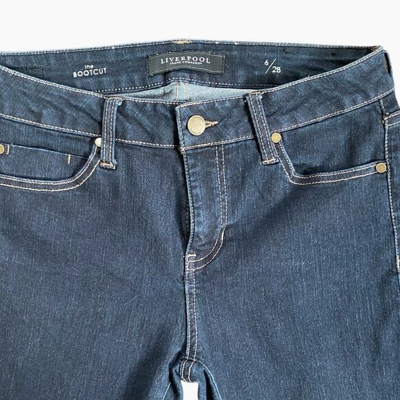 Liverpool Jeans Women's The Bootcut Dark Rinse 6/28 - Excellent - Picture 4 of 14